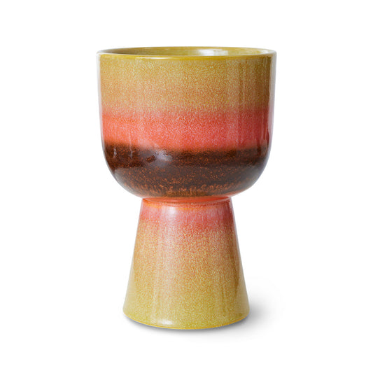 HKLIVING | 70s Ceramics | Retro blómapottur | Lime Green