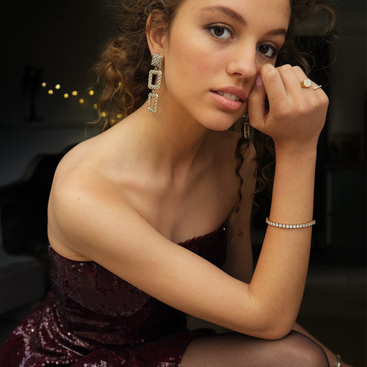 Crystal statment | Eyrnalokkar