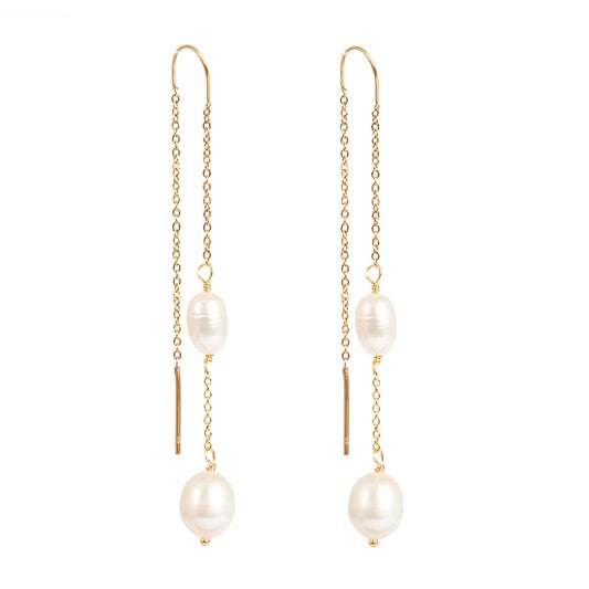 Eyrnalokkar - Freshwater Pearls