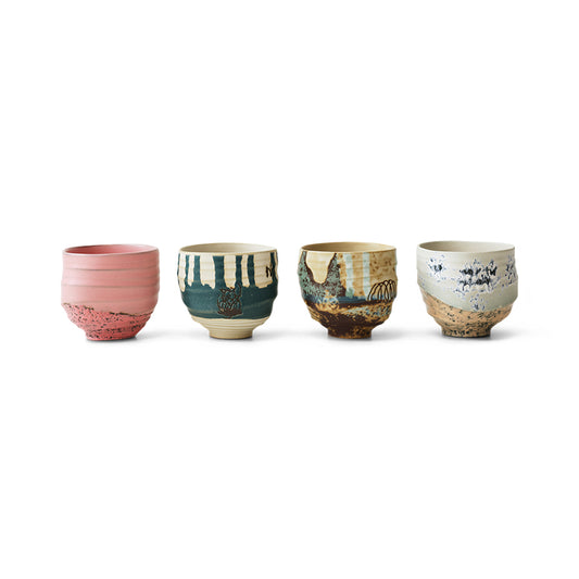 HKLIVING | Artist Ceramics | Kaffibollar | 4 saman