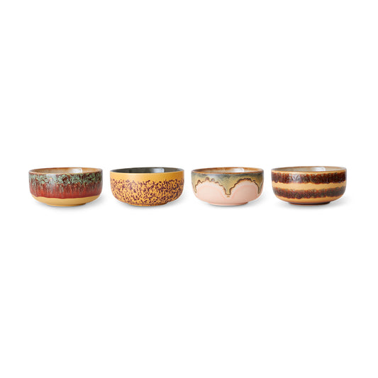 HKLIVING | 70s ceramics | Desertskálar | Harbour | 4 saman