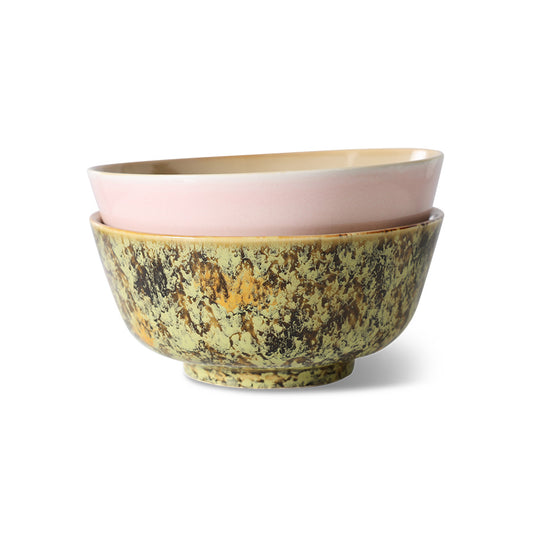 HKLIVING | 70s Ceramics | Ramen Skálar 2 stk | Ascend