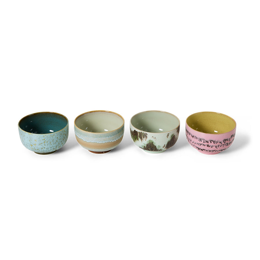 HKLIVING | 70s ceramics | Núðlu skálar | Dada | 4 saman