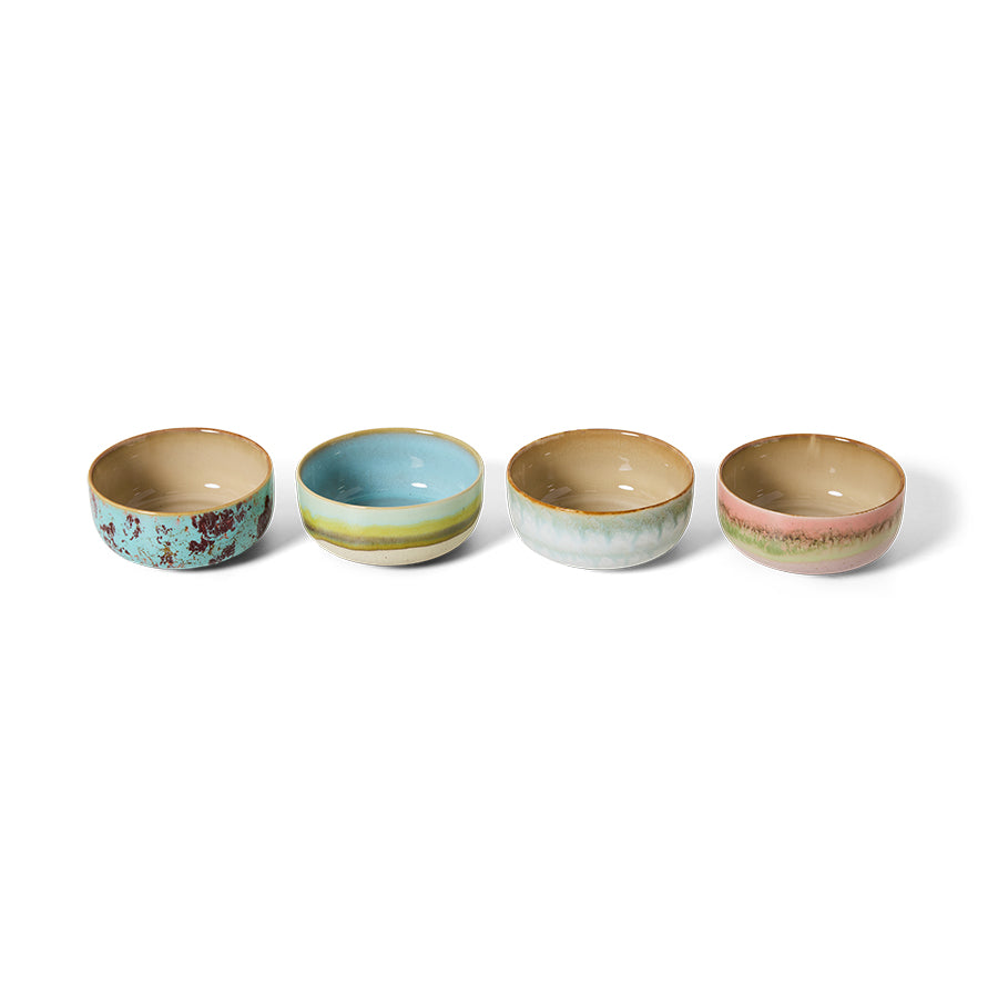 HKLIVING | 70s ceramics | Desertskálar | Impression | 4 saman