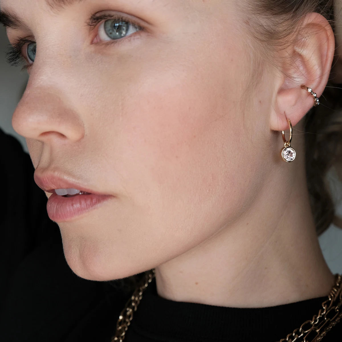 Eyrnalokkar Hangandi | Crystal clear | Swarovski