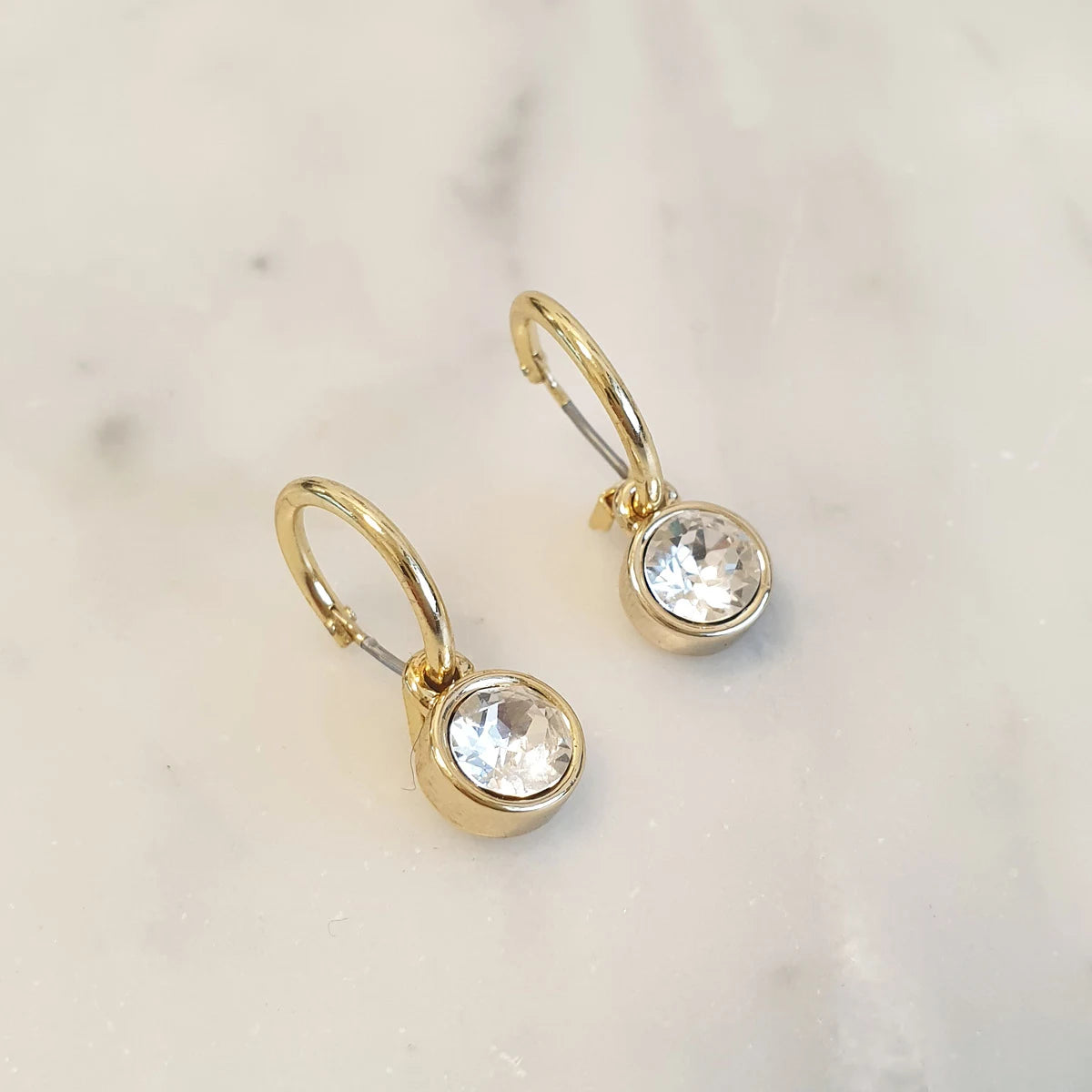 Eyrnalokkar Hangandi | Crystal Clear | Swarovski