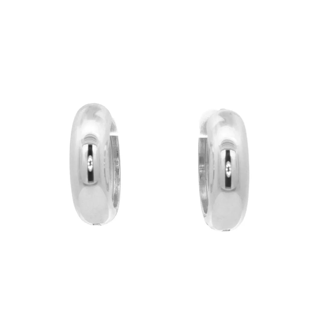 Eyrnalokkar | Steel Hoops | Silfur