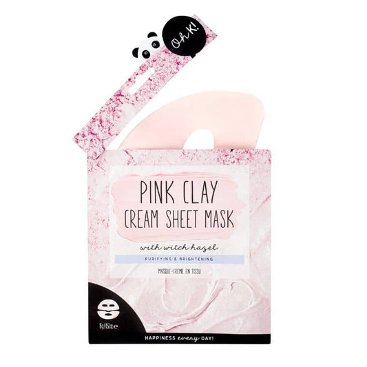 OH K! | ANDLITSMASKI | Pink Clay Cream Sheet Mask
