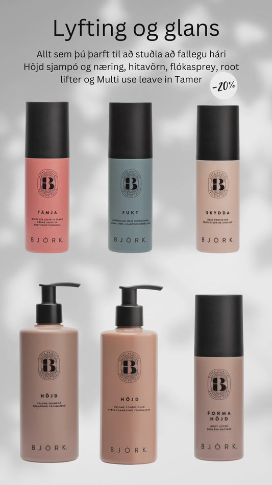 Lyfting og glans| Hárpakki |           20% afsláttur