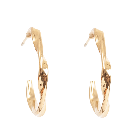 Eyrnalokkar | Crinkle | Steel