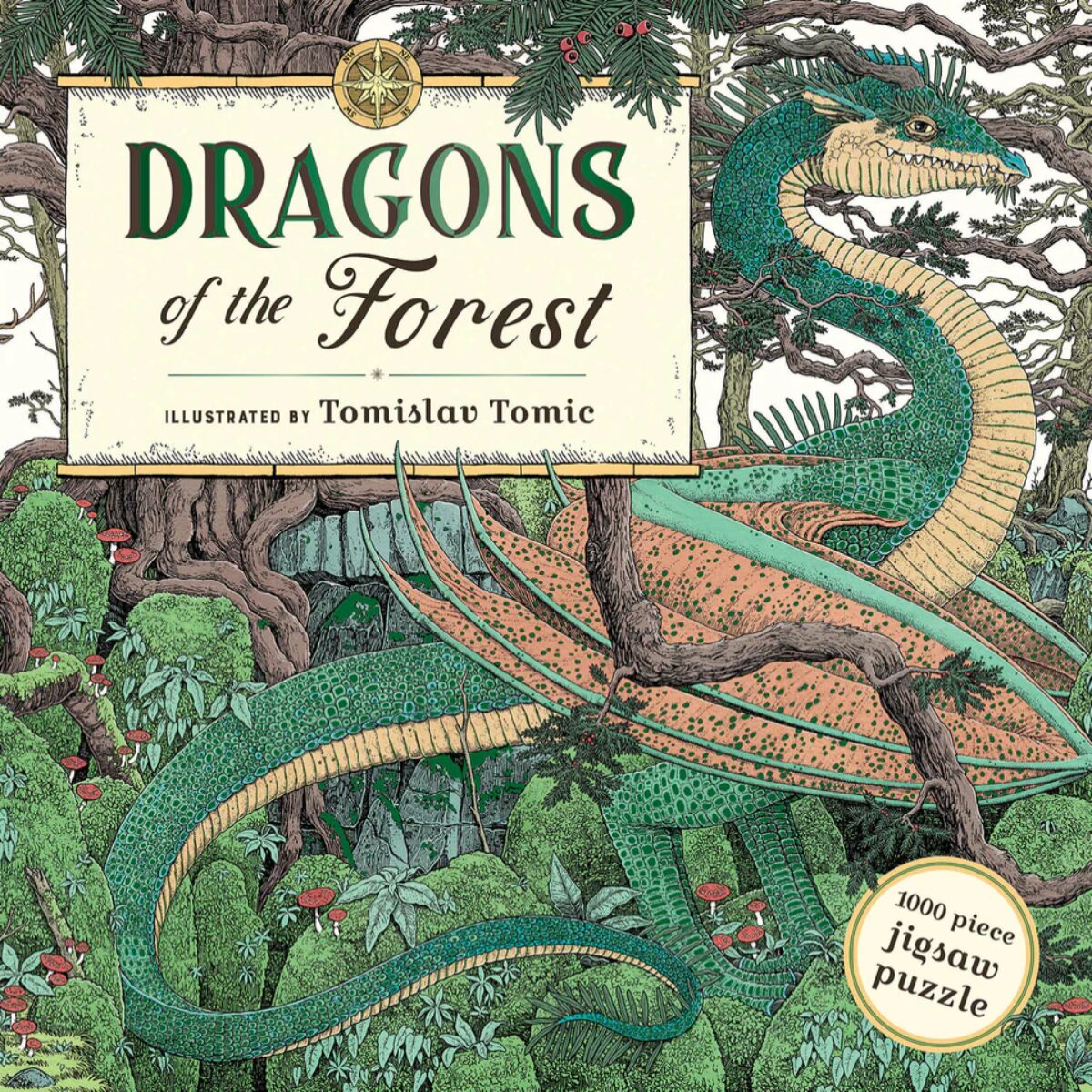 Púsl | Dragons of the Forest | 1000 stk