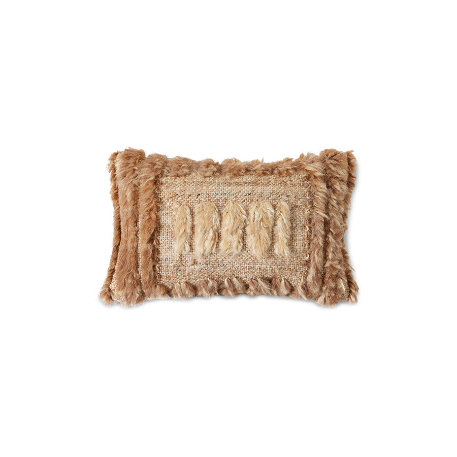 HKLiving | Natural furry cushion | púði