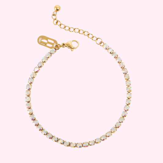 Armband | Tone Damli | Gull með steinum