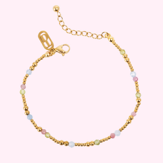 Armband | Tone Damli | Gull með perlum