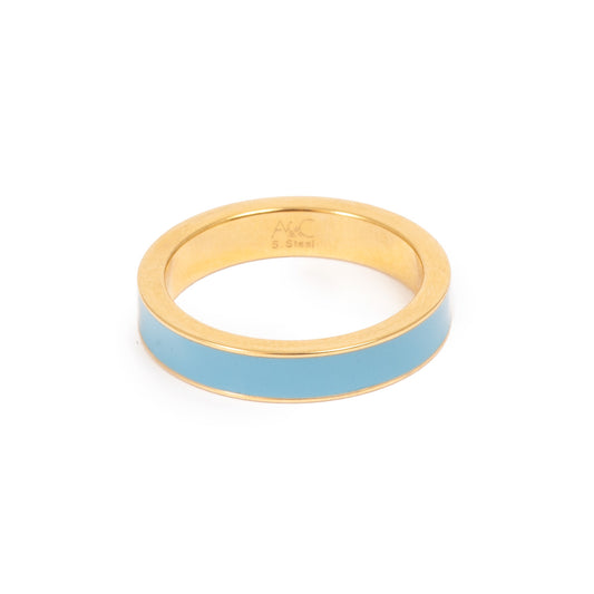 Hringur - Steel Enamel Coll | stærð 53