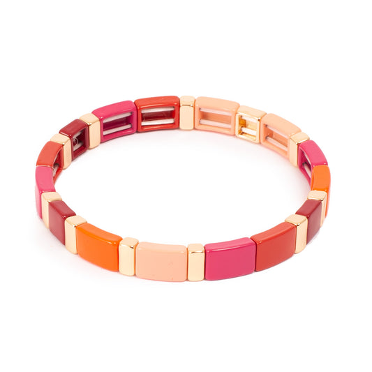 Armband - Enamel Tiles - 17cm