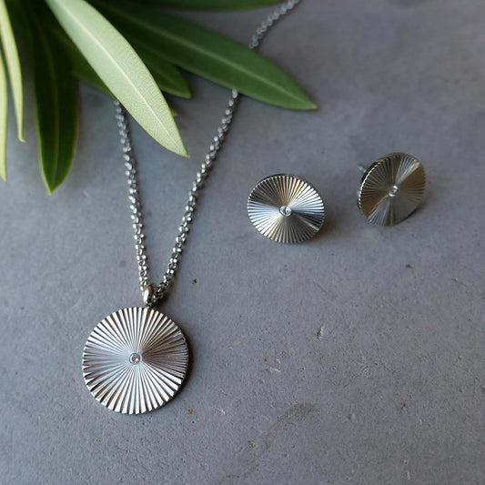 Eyrnalokkar - Sol- Silfur