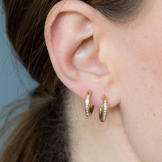 Eyrnalokkar | Ekta stál | Pure Steel | Gull