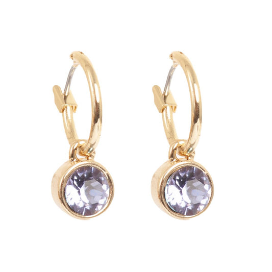 Eyrnalokkar Hangandi - Tanzanite - Swarovski